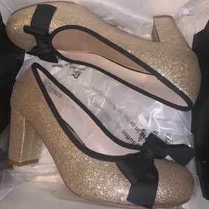 Gold Glitter Pump from Torrid
